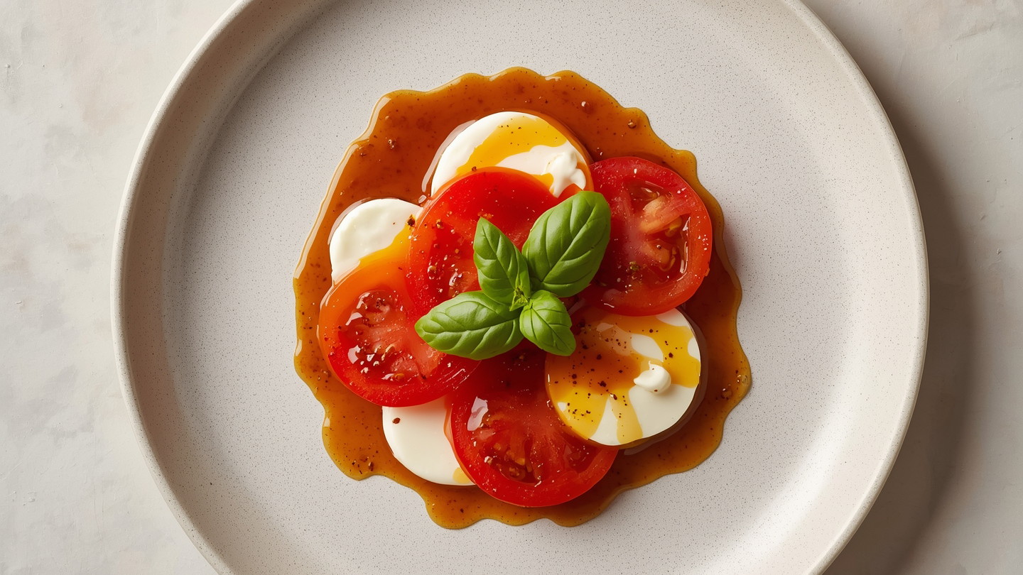 Image of Caprese Salad with Balsamic Reduction Recipe