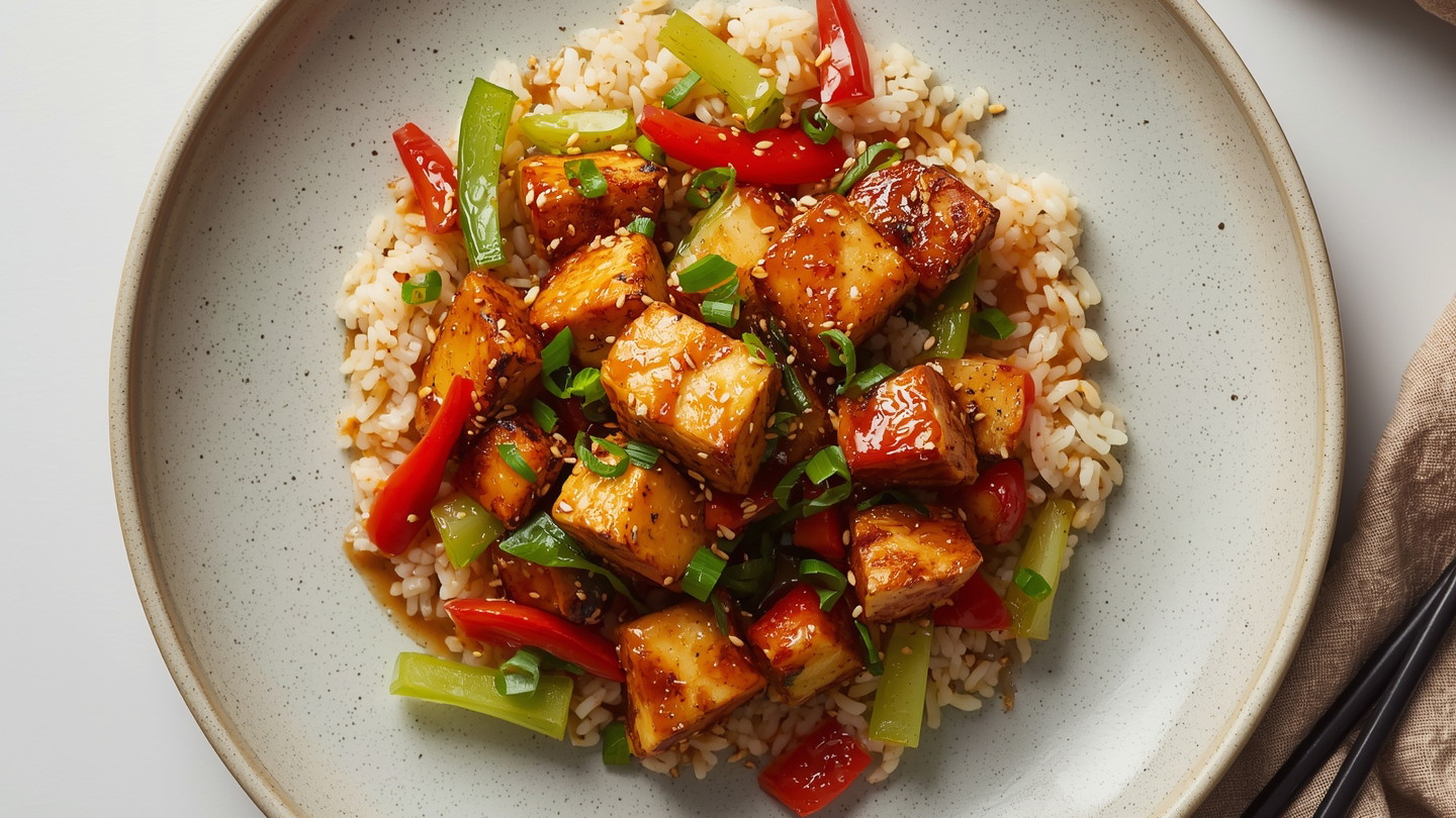Image of Teriyaki Tofu Stir Fry Recipe