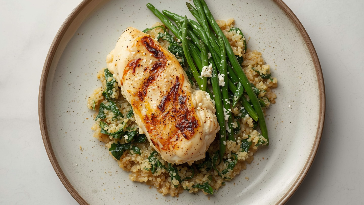Image of Spinach and Feta Stuffed Chicken Recipe