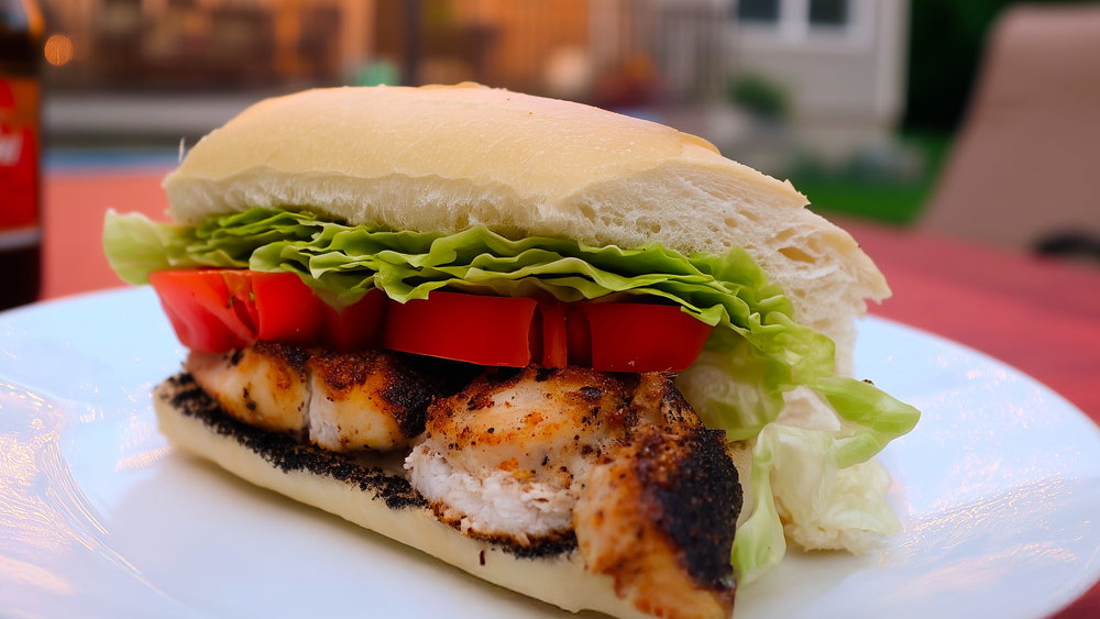Image of New Orleans‑Style Blackened Fish Po’ Boy