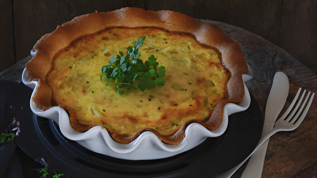 Image of Quiche de endivias y puerros, inspirado en el libro de Julia Child