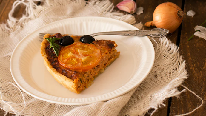 Image of Quiche à la tomate, niçoise
