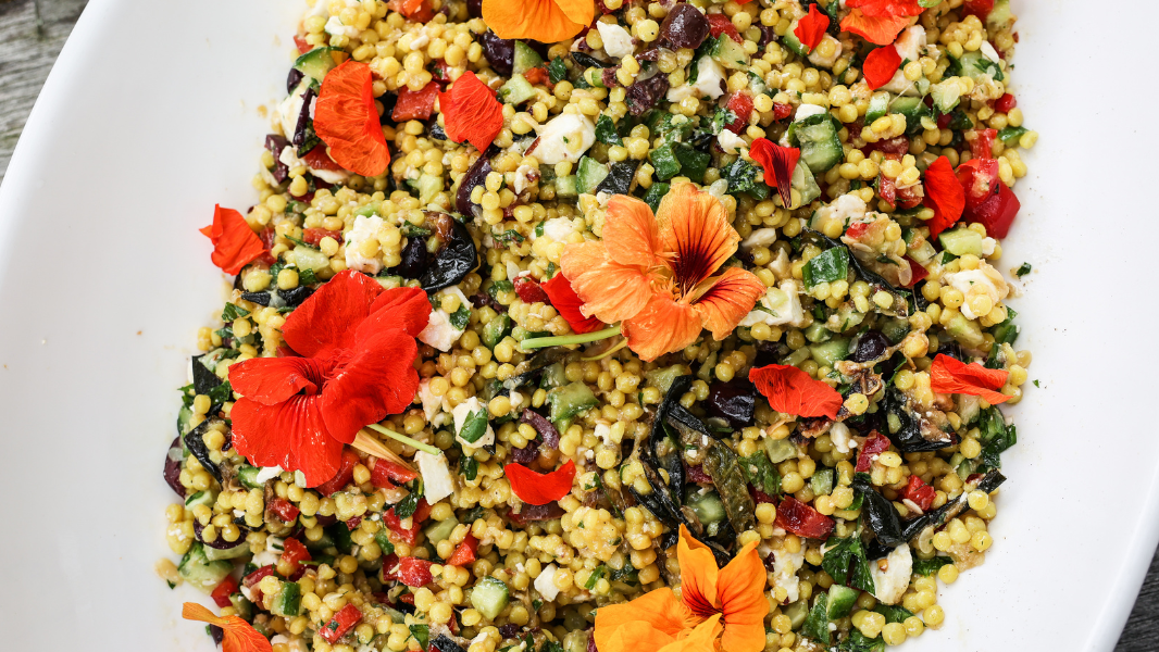 Image of Mediterranean Pearl Couscous Salad