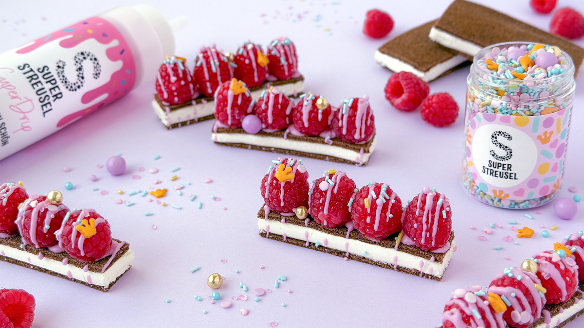 No bake HimbeerSchokoSchnitte 