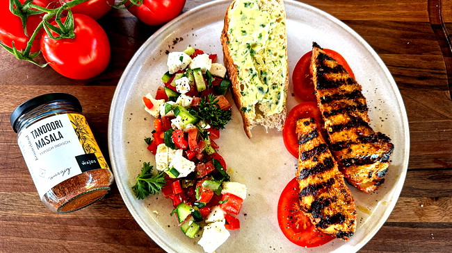 Image of Maishähnchenbrust mit Tandoori & Kräuterbutter