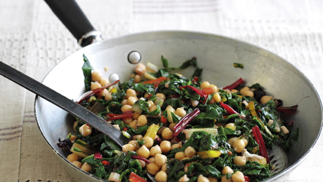 Image of Swiss Chard with Chickpeas & Chilli