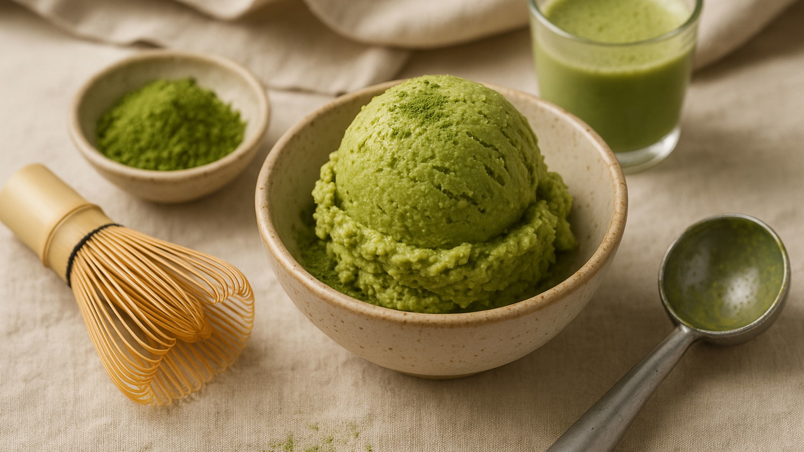Image of Glace au matcha (sans sorbetière)