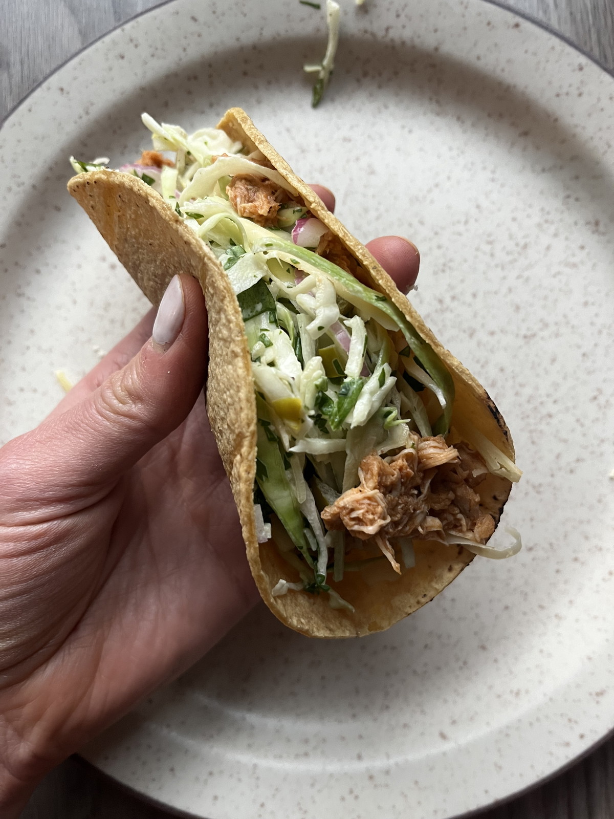 Slow Cooker BBQ Chicken Tacos
