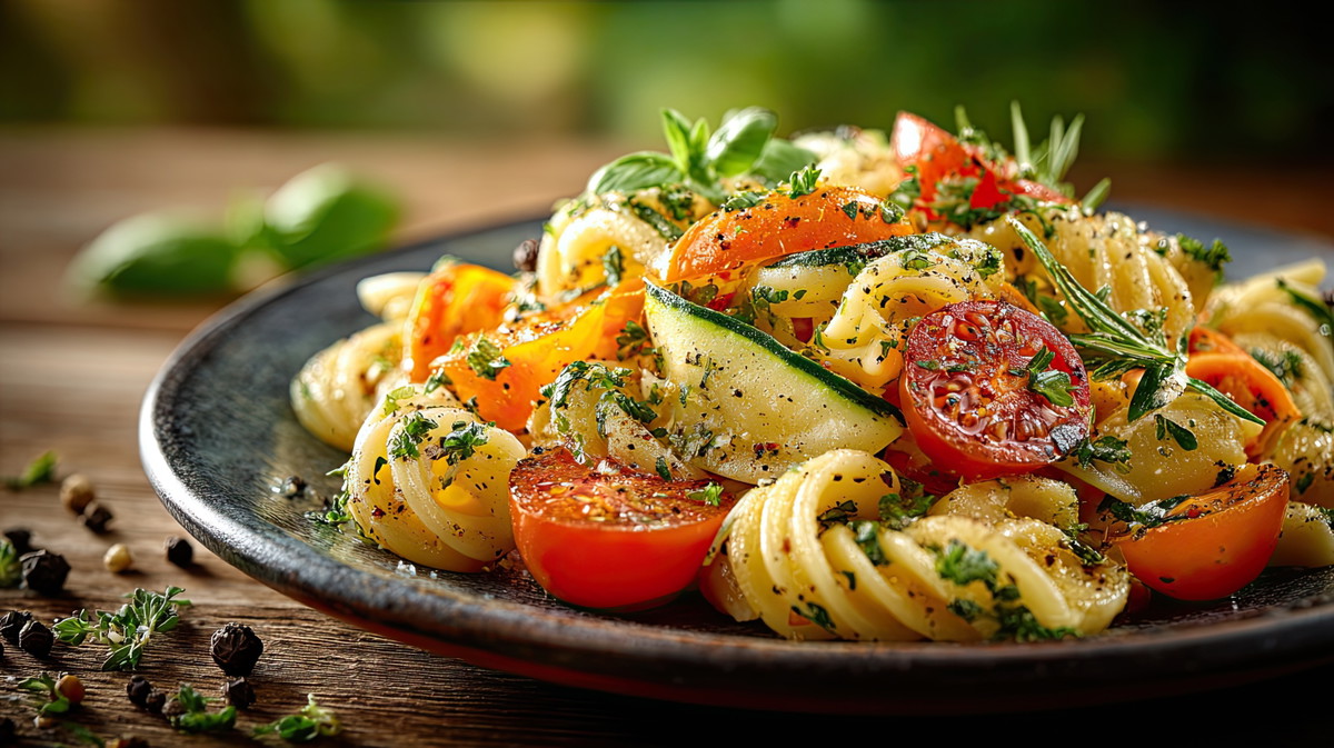 Citrus & Herb Pasta with Herbs of Naples Balsamic