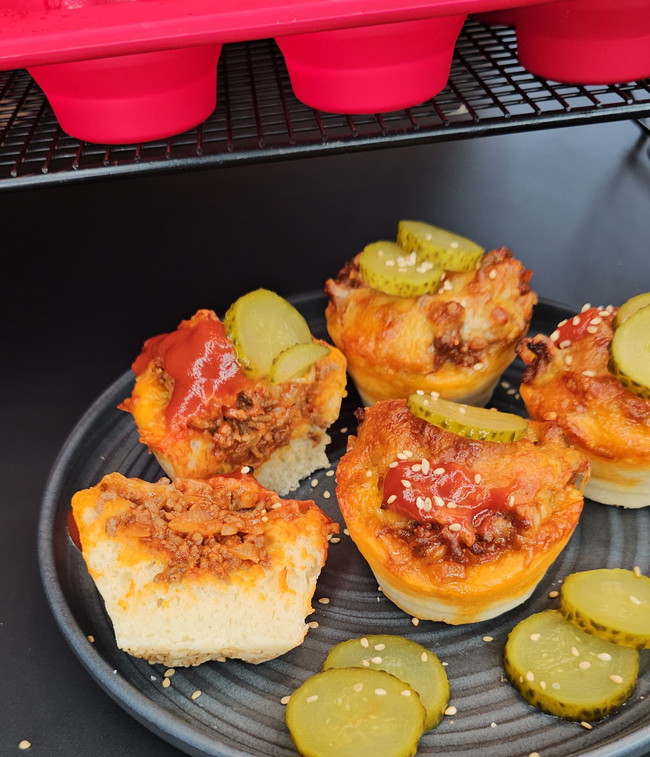 Image of geniale Cheeseburger-Muffins