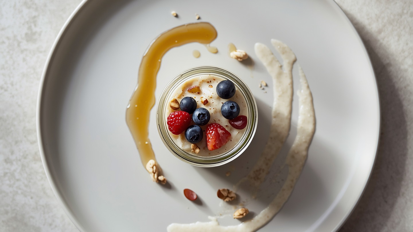 Image of Overnight Oats with Berries Recipe