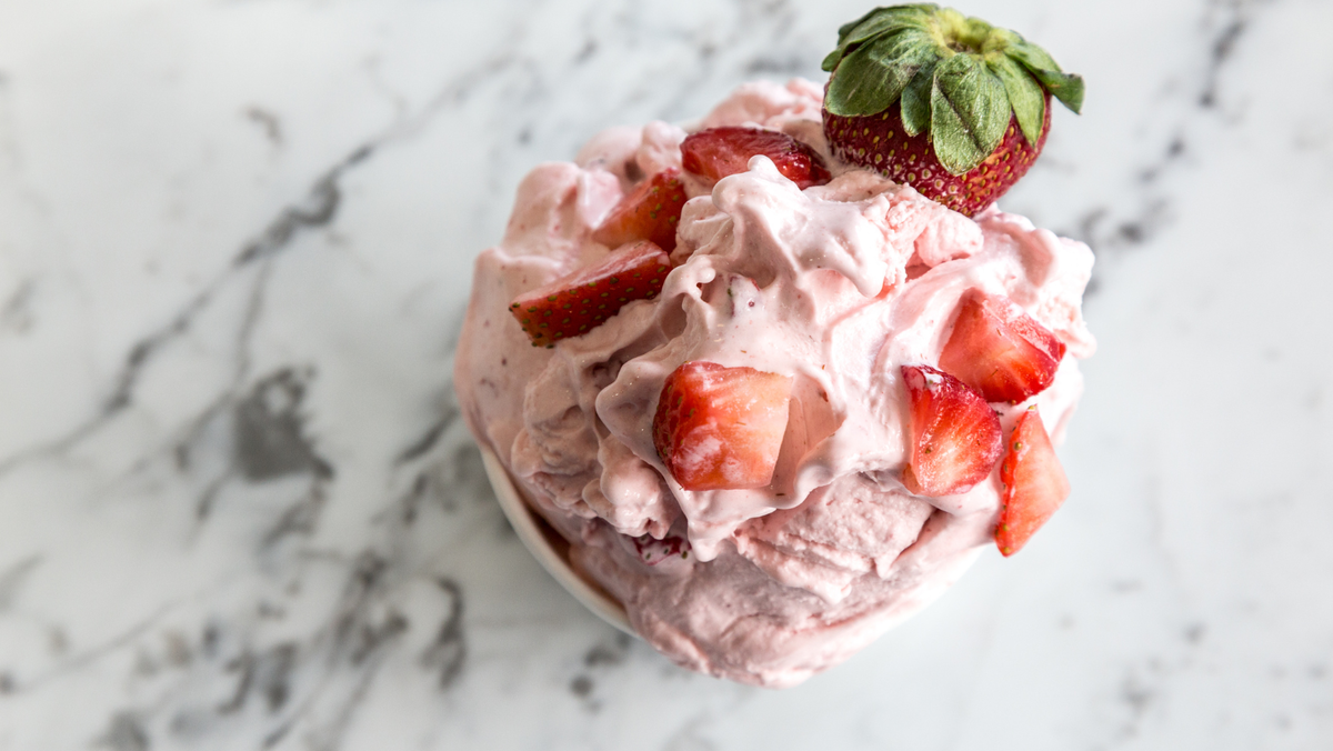 Strawberry Mascarpone Ice Cream