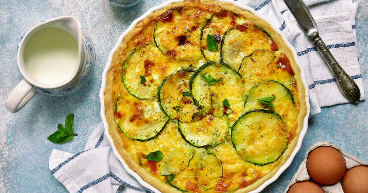 🥧 Quiche courgette chèvre fondante & dorée 🐐