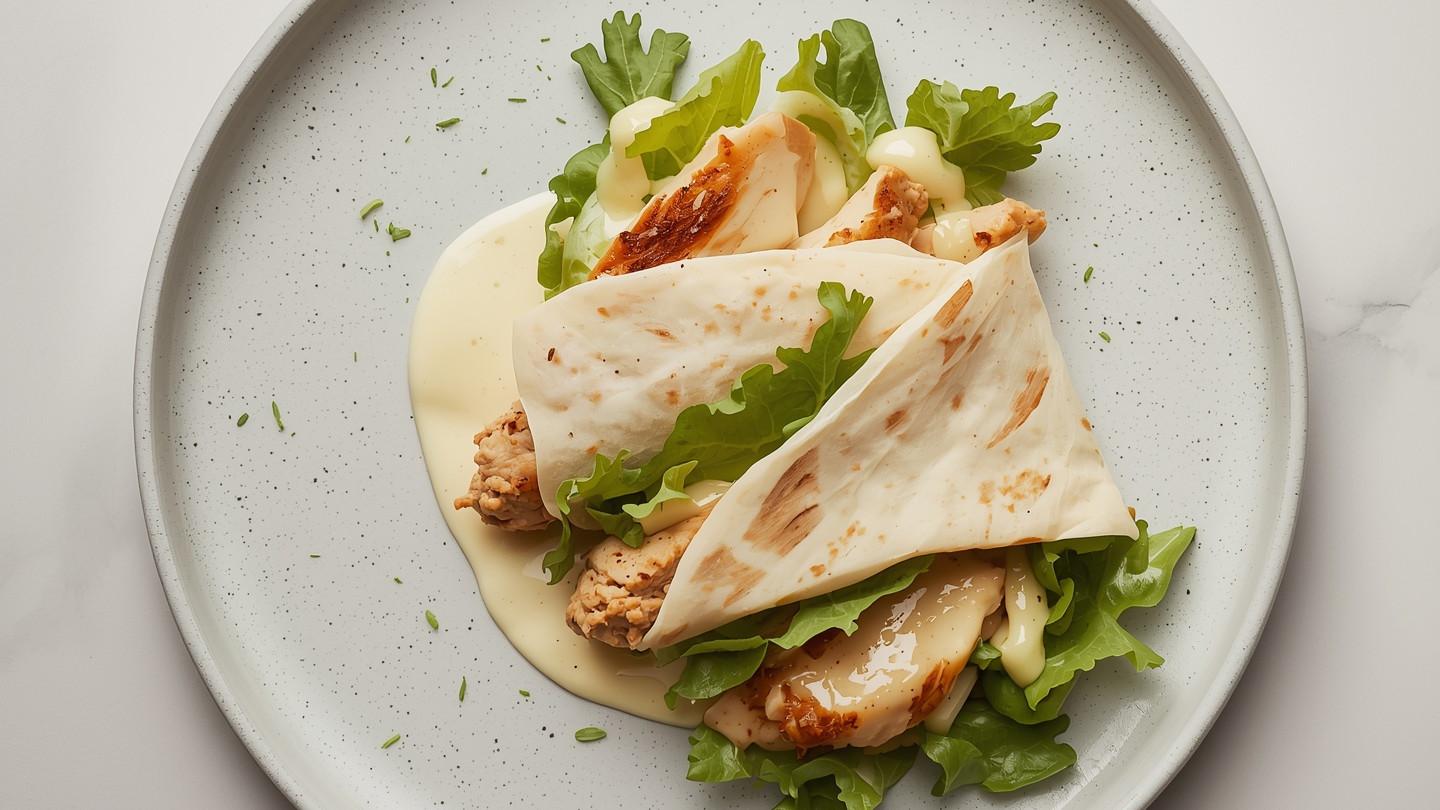 Image of Chicken Caesar Wraps Recipe