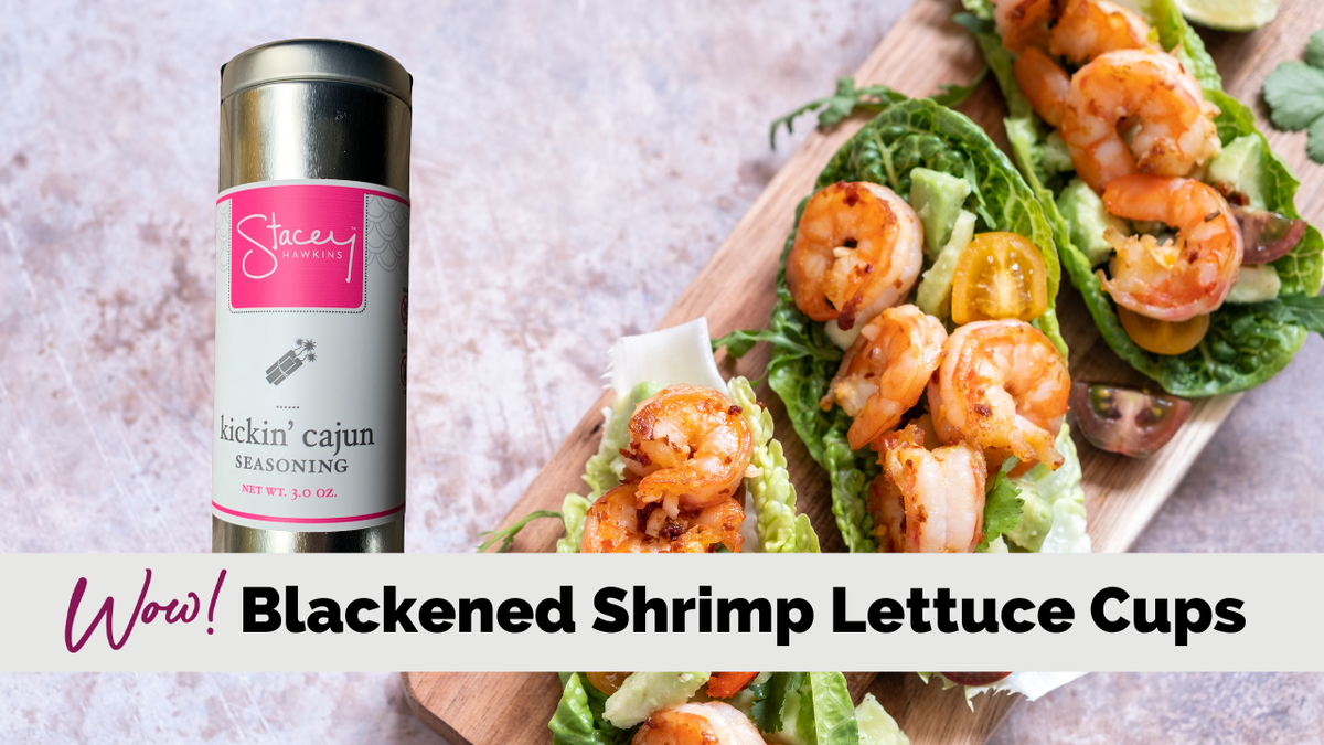 Blackened Shrimp Lettuce Cups