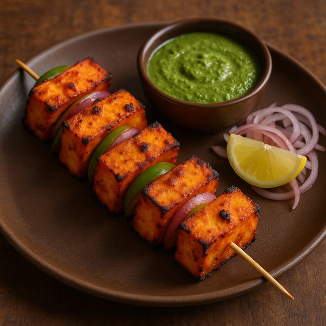 Image of Paneer Tikka Recipe (Tandoori Paneer Starter Snack)