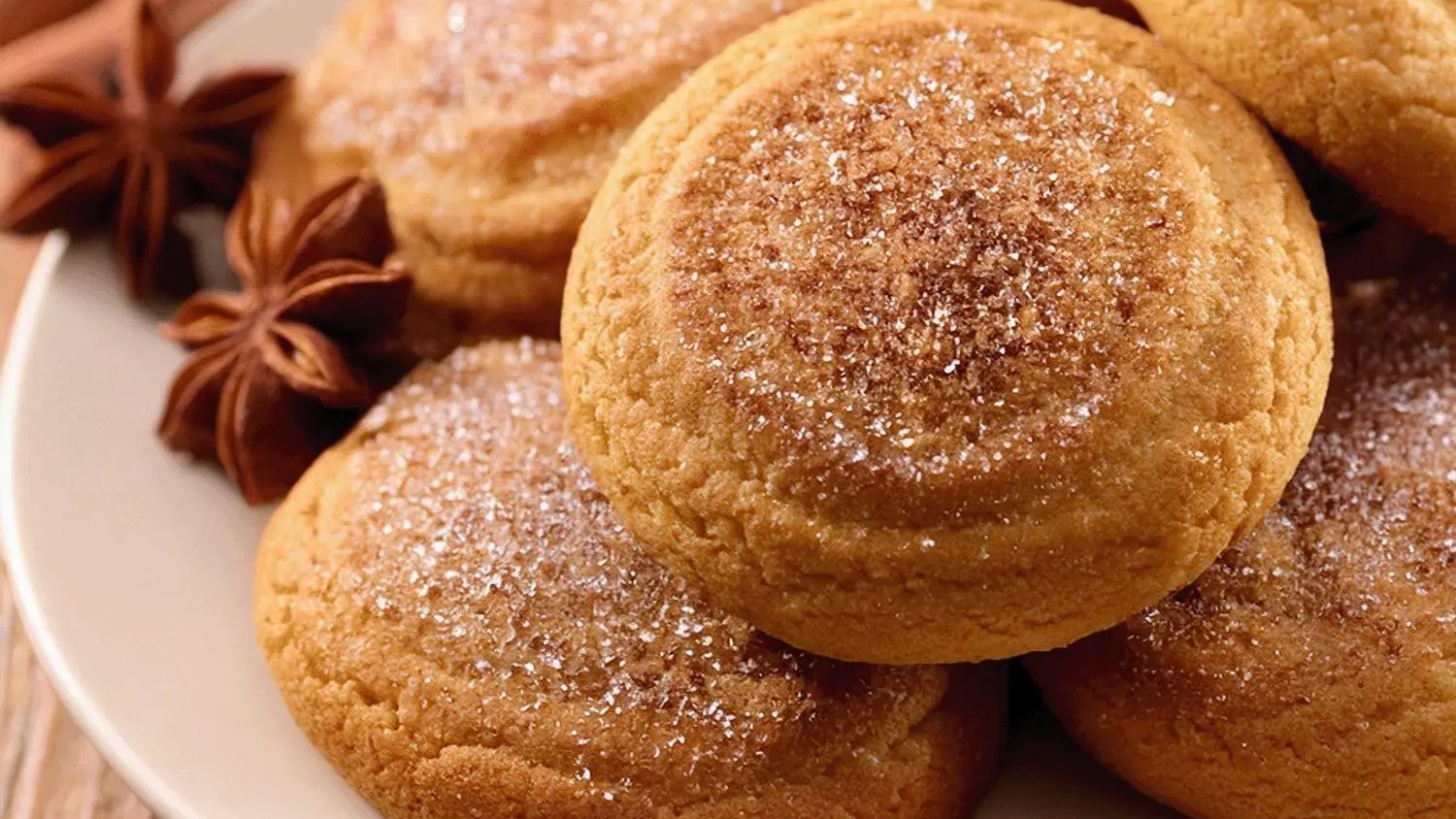 stack of Orange Cardamom Snickerdoodle Cookies