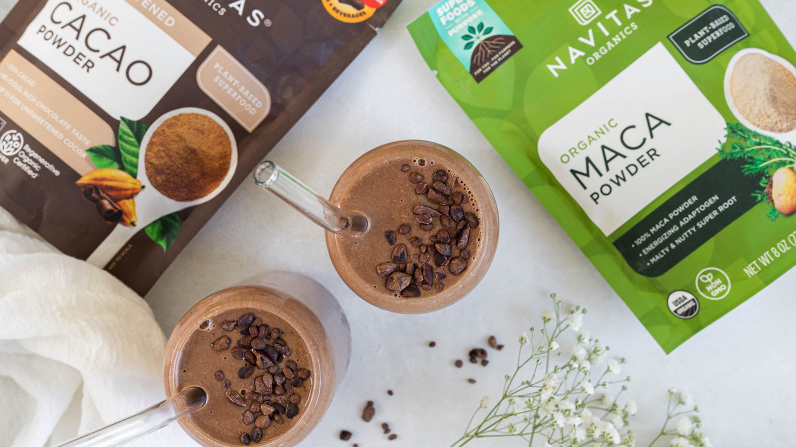 Maca Mocha Smoothie Recipe | Navitas Organics