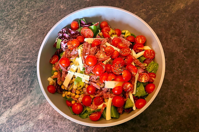 Image of Chopped Italian Salad with Vinny R’s Italian Dressing