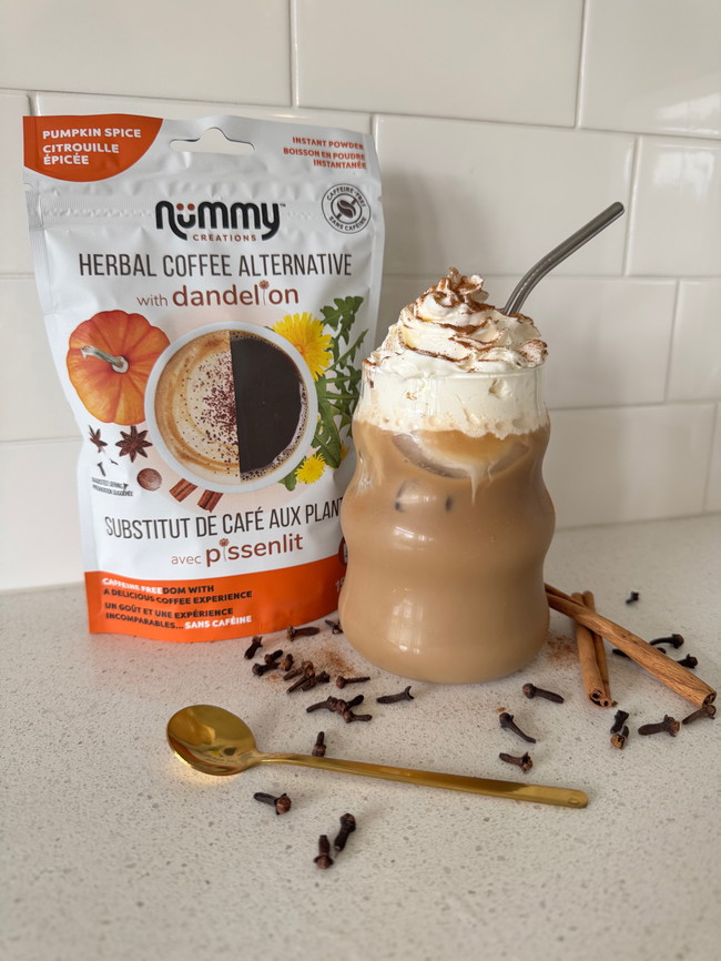 Image of Caffeine-Free, Low Sugar ICED Pumpkin Spice Latte