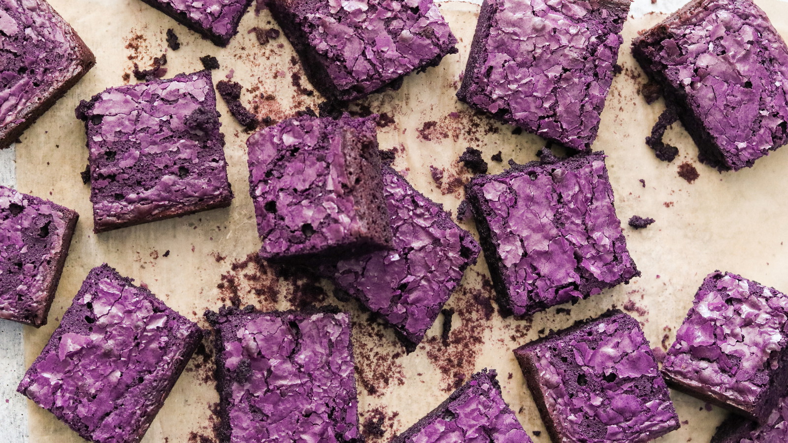 Ube Brownies With Ube Extract