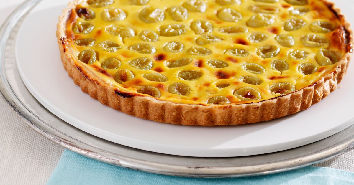 Recette de tarte au raisin blanc et à la cannelle
