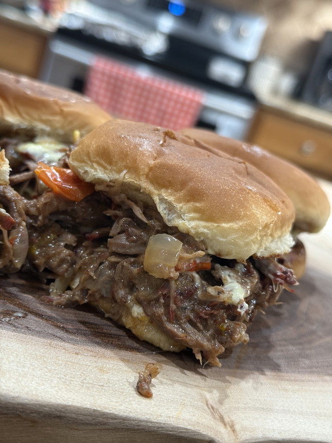 Image of Smoked Chuck Roast Sliders!!