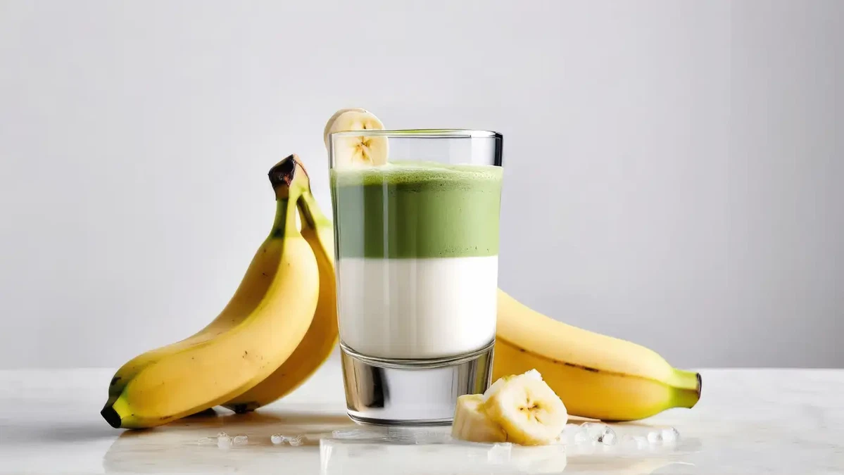 Banaan Matcha latte : De virale latte