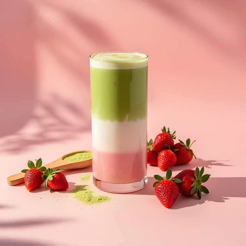 This Strawberry Matcha is the Ultimate Iced Latte – Nio Teas