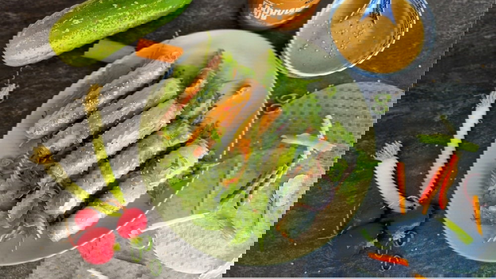Image of Sommerrollen Rezept Vegan | Frisch & voller Gemüse