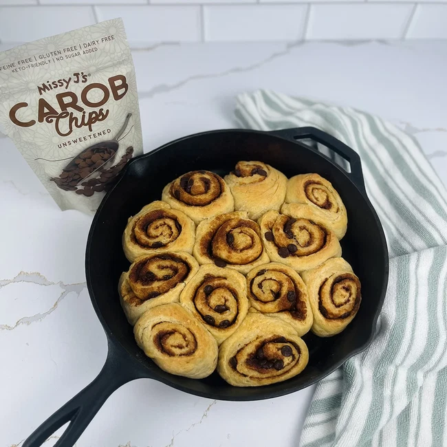 Image of CAROB CINNAMON ROLLS