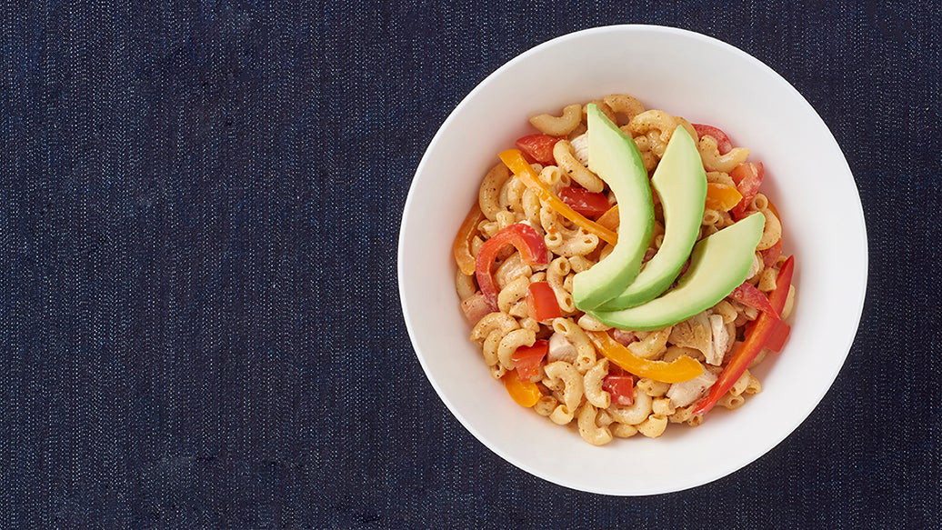 Image de macaroni au fromage au poulet taco