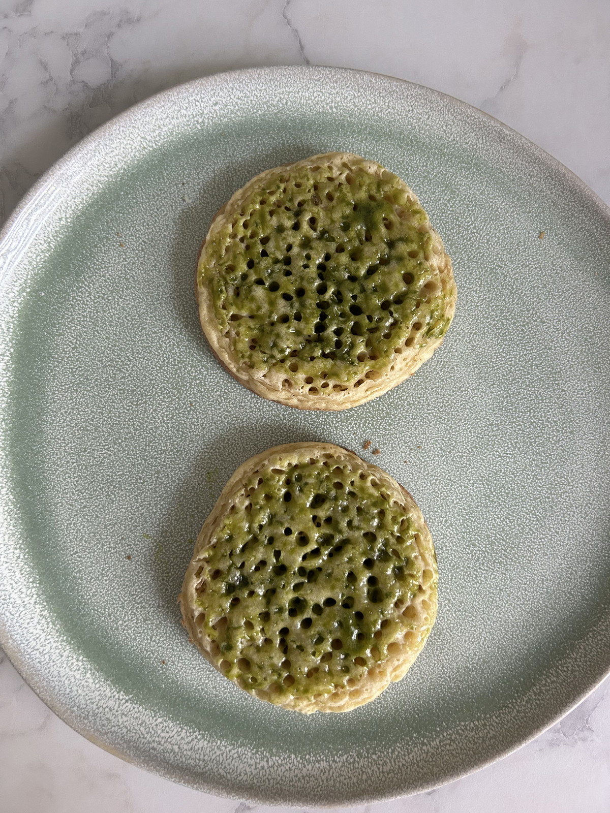 Delicious Matcha Butter Crumpet Recipe