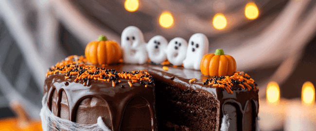 Image of Delicious and Spooky Chocolate Halloween Cake Recipe UK