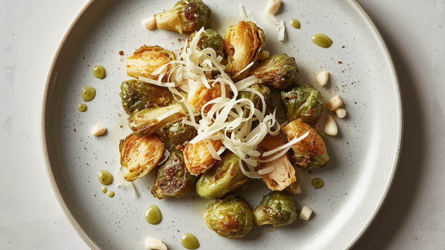 Image of Crispy Brussels Sprouts with Parmesan Recipe