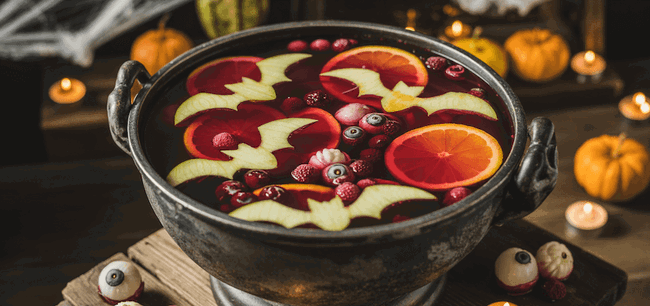 Image of Deliciously Spooky Halloween Punch Recipe UK | Kids and Adult Versions | Alcoholic and Non-Alcoholic