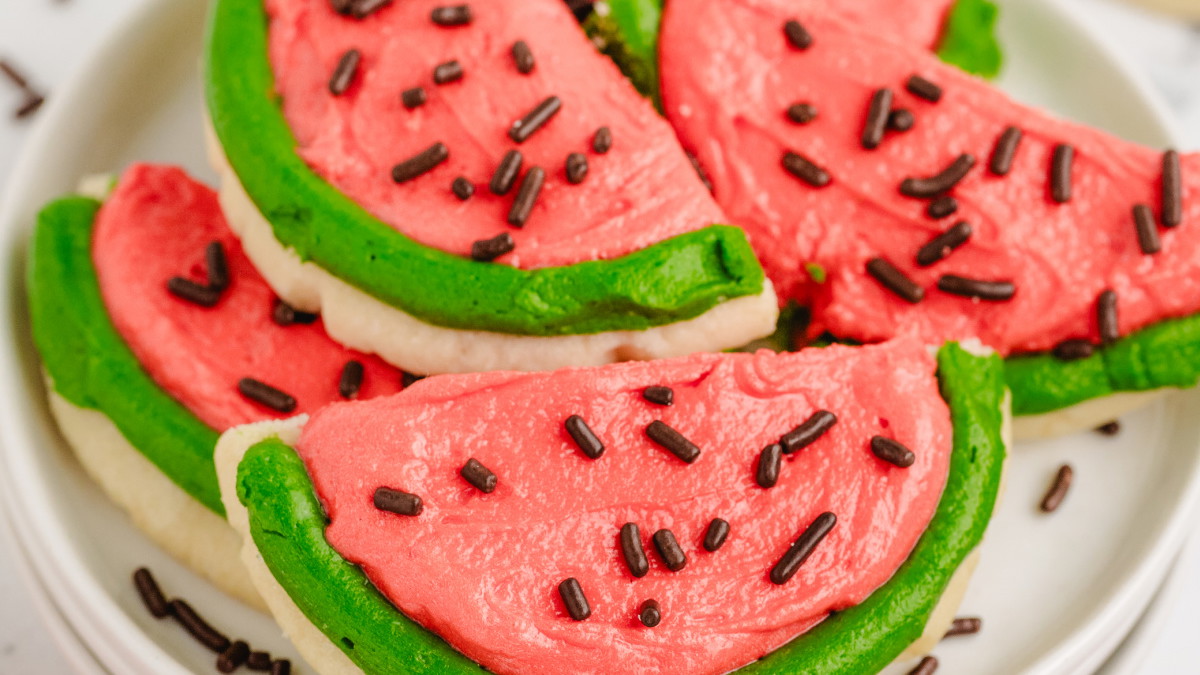Watermelon Sugar Cookies