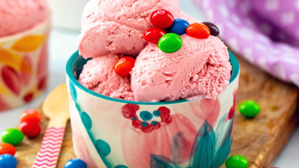 No-Churn Skittles Ice Cream: Taste the Rainbow Frozen Treat