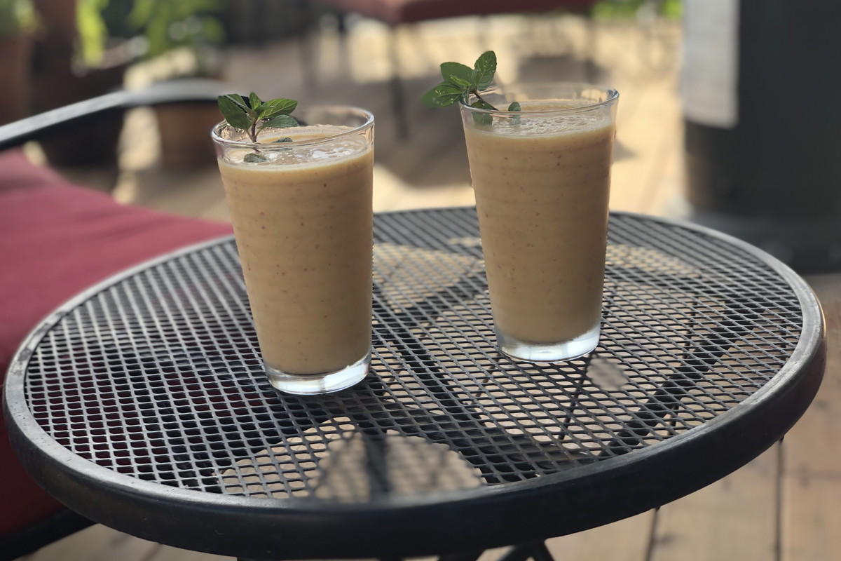 Persian Rose Peach Lassi