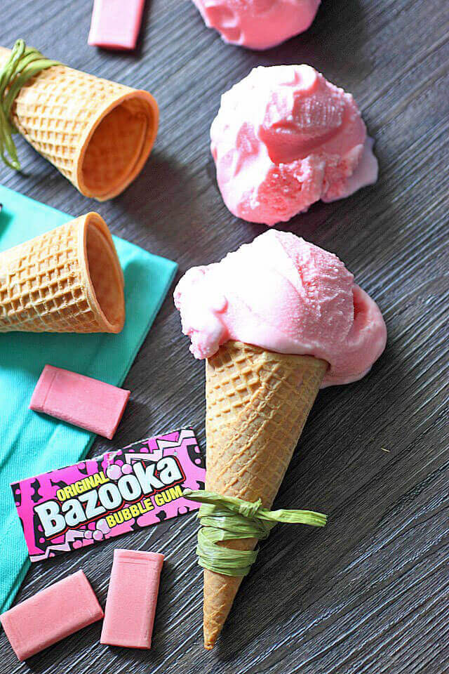 Bubble Gum Ice Cream Recipe with Extract