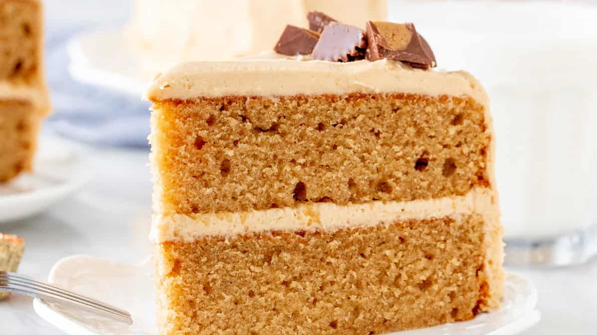 The Best Peanut Butter Layer Cake – Ultra Moist & Peanut-Flavor Packed