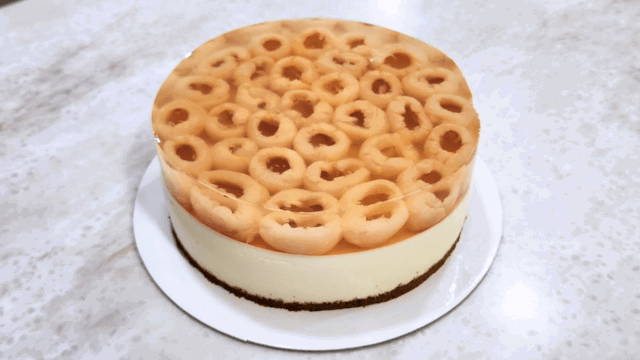 Lychee Almond Cake with Silky Almond Glaze
