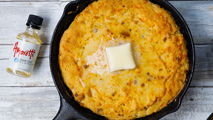 Loaded Keto “Sweet Corn” Skillet Cornbread (with Sweet Corn Extract)