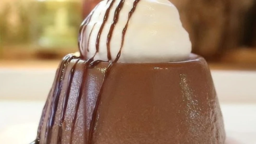 Image of Jiggly chocolate pudding
