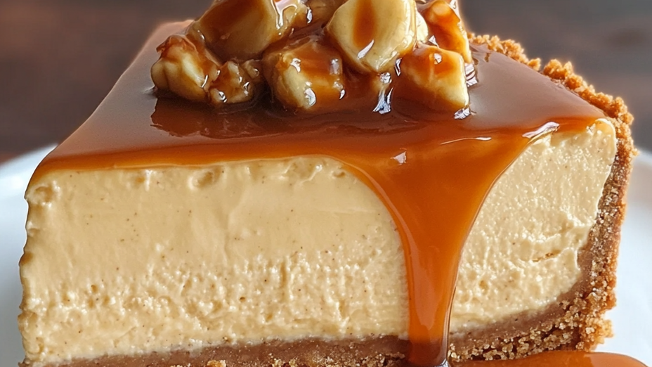 Caramel Banana Cheesecake Bars with Caramel Extract
