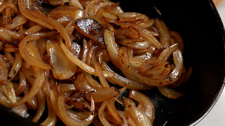 Image of Once the onions are starting to develop the color you would like for your caramelized onions, add your tallow or butter and keep stirring! Go about 5 more minutes and then remove from the heat, still stirring. Once the pan...
