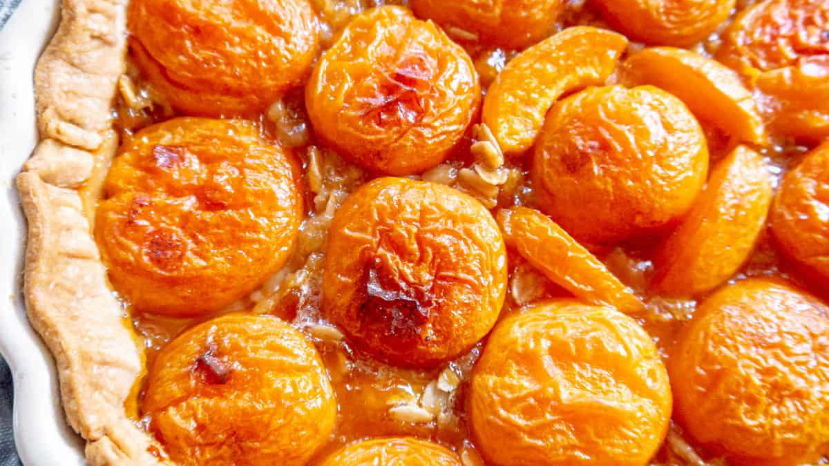 Easy Apricot Tart – Rustic French Apricot Flavor in a Simple Tart