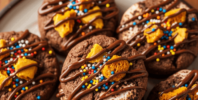 Image of Deliciously Crunchy Chocolate Bonfire Biscuits Recipe UK