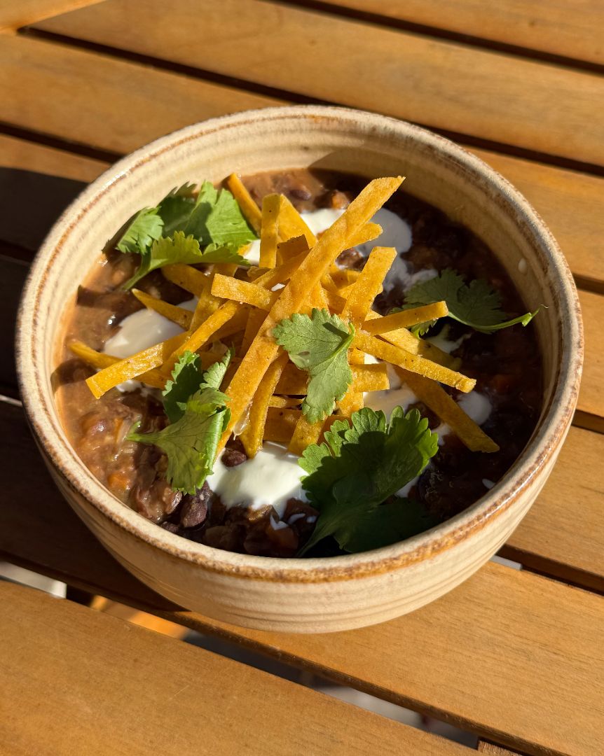 Cilantro & Lime Black Bean Soup