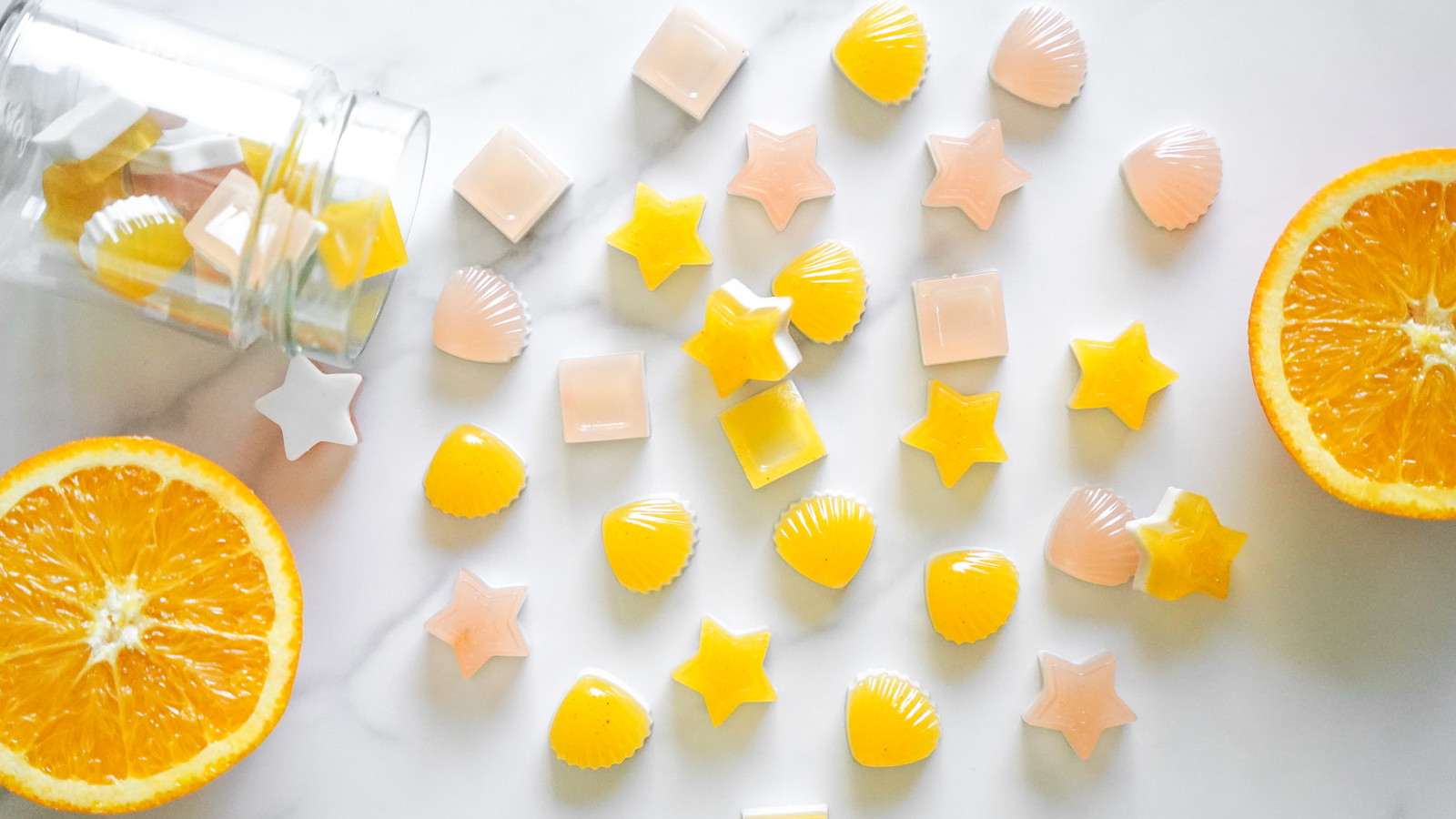 Orange & Coconut and Grapefruit & Coconut Gummies